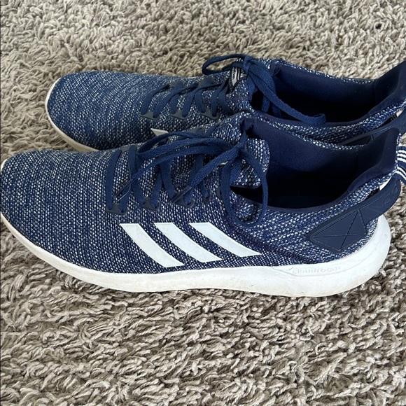 Adidas Blue and White Athletic Sneakers - Picture 2 of 5